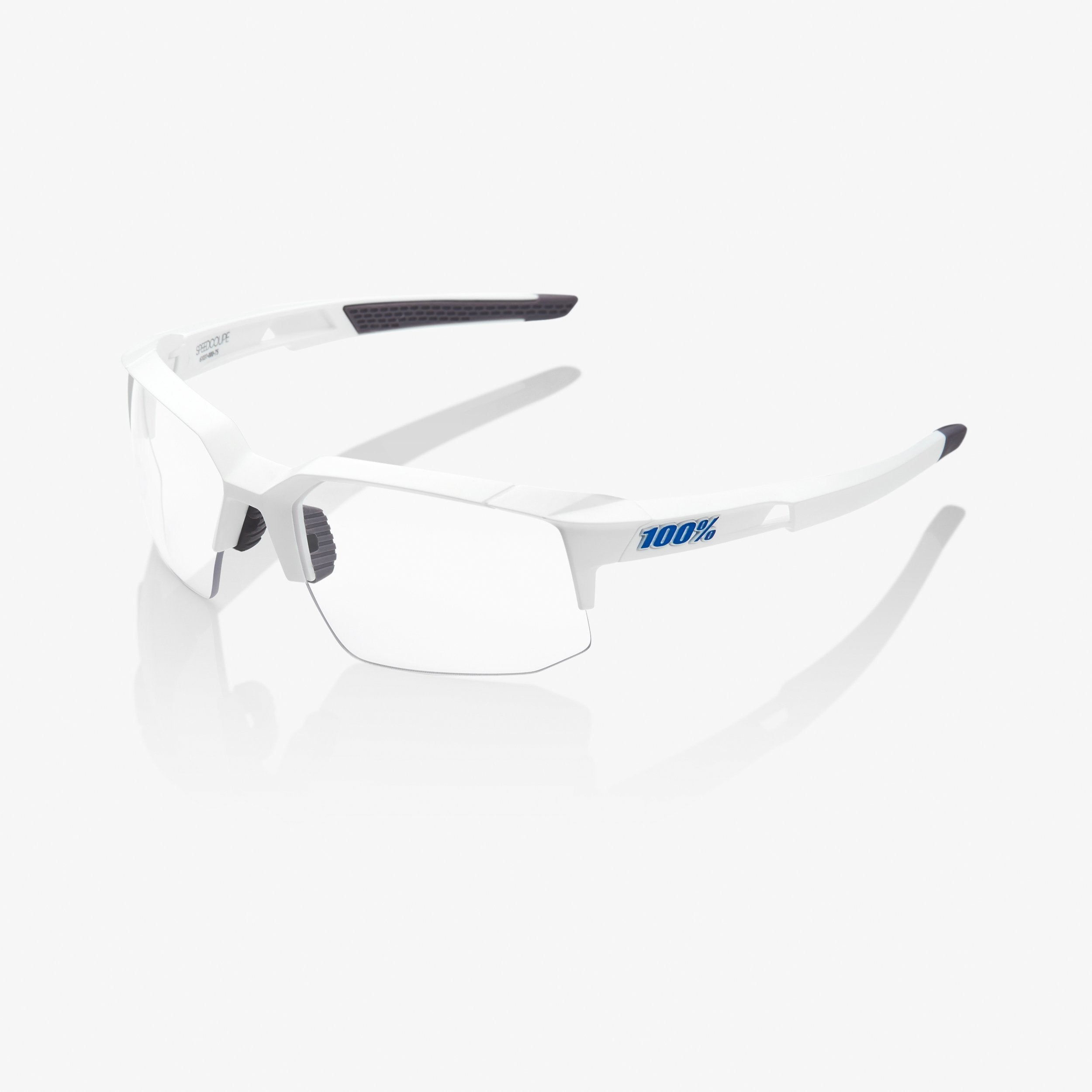 [SPEEDCOUPE] Matte White - HiPER Blue Multilayer Mirror Lens