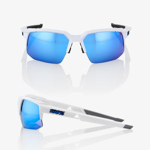 [SPEEDCOUPE] Matte White - HiPER Blue Multilayer Mirror Lens