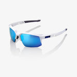 [SPEEDCOUPE] Matte White - HiPER Blue Multilayer Mirror Lens