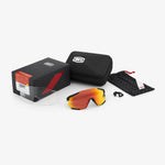 [RACETRAP] Soft Tact Black - HiPER Red Multilayer Mirror Lens