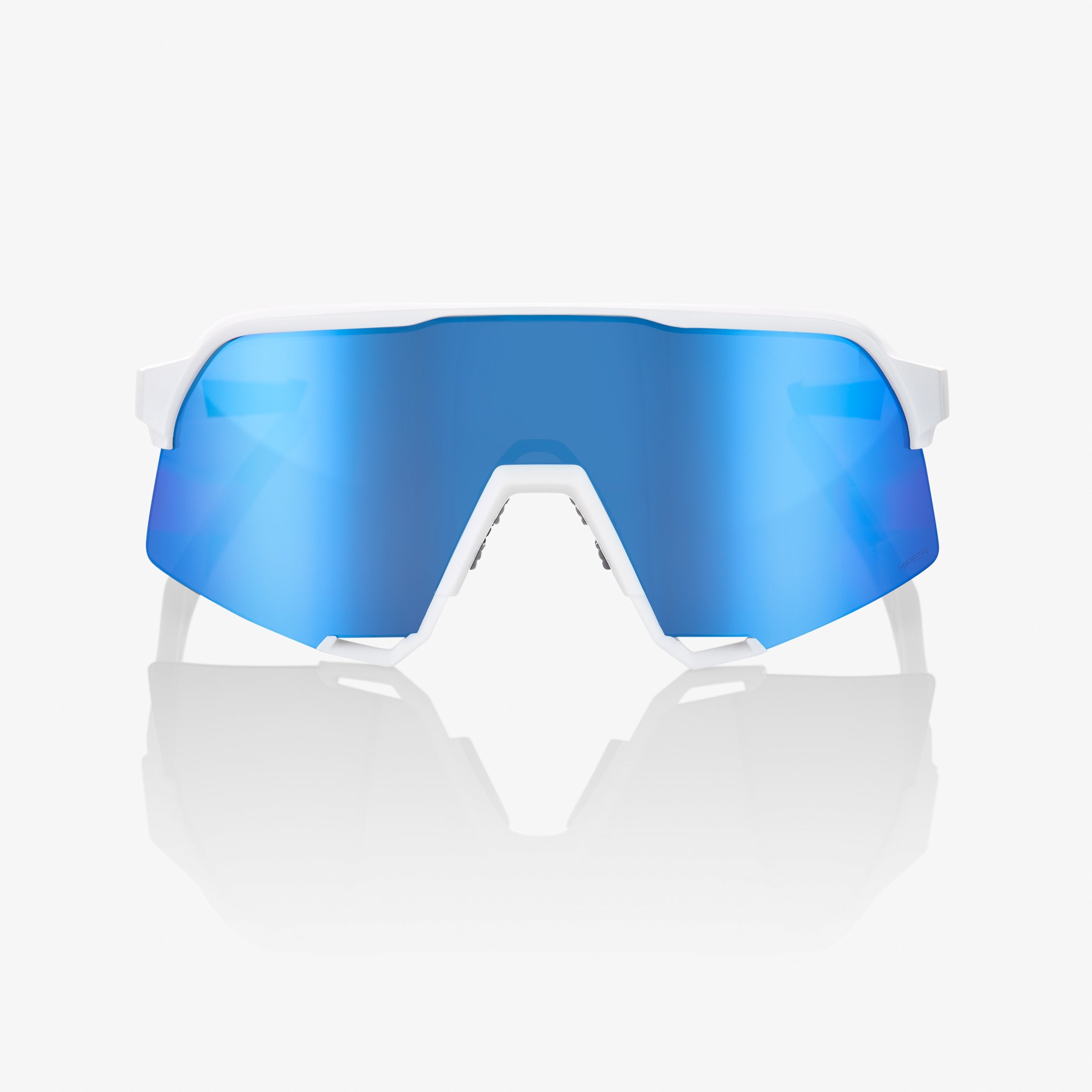 [S3] Matte White - HiPER Blue Multilayer Mirror Lens