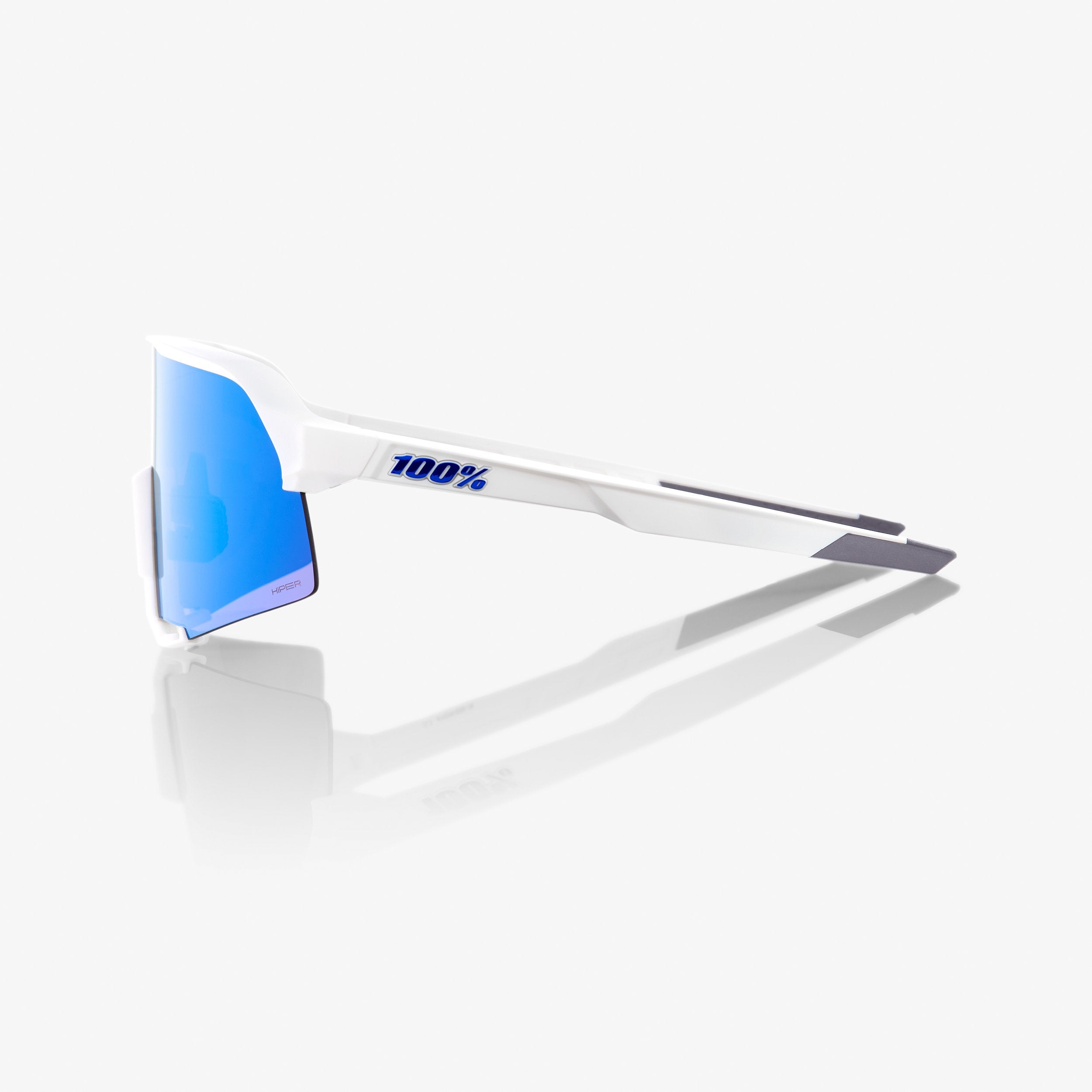 [S3] Matte White - HiPER Blue Multilayer Mirror Lens