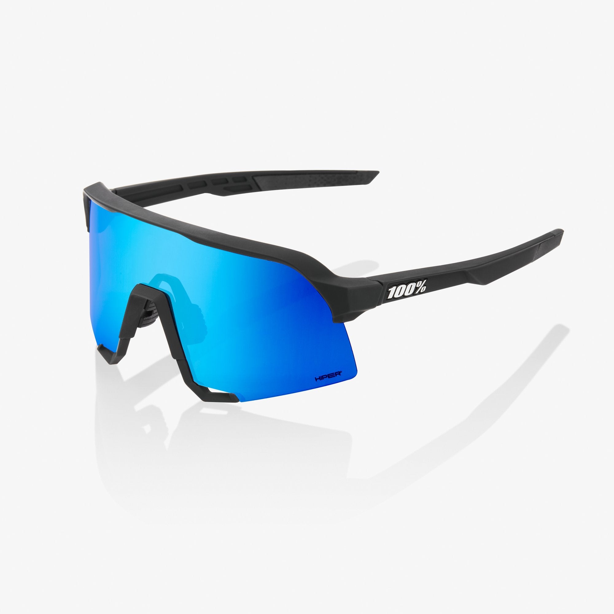 [S3] Matte Black - HiPER Blue Multilayer Mirror Lens